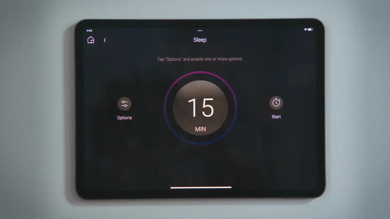 control4 sleep timer